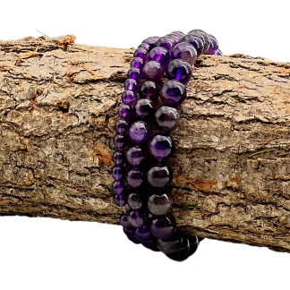 Bracelet Améthyste 4mm Qualité Extra